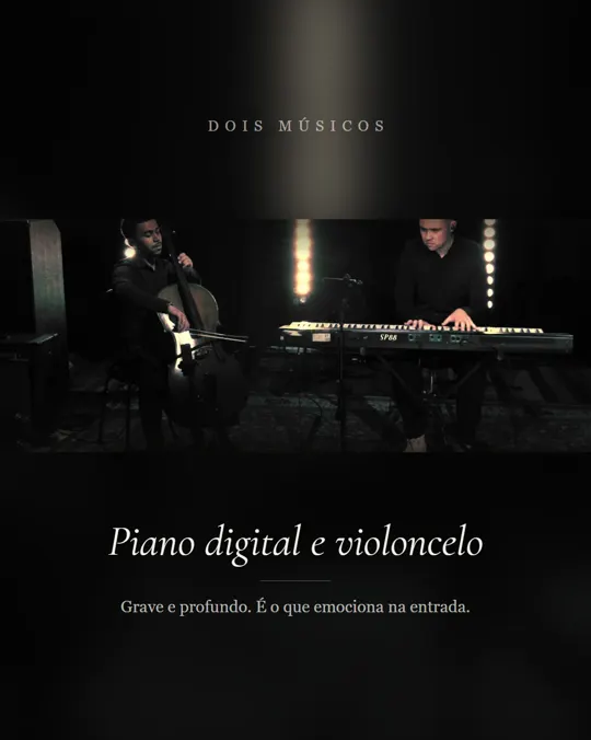 Piano digital e violoncelo