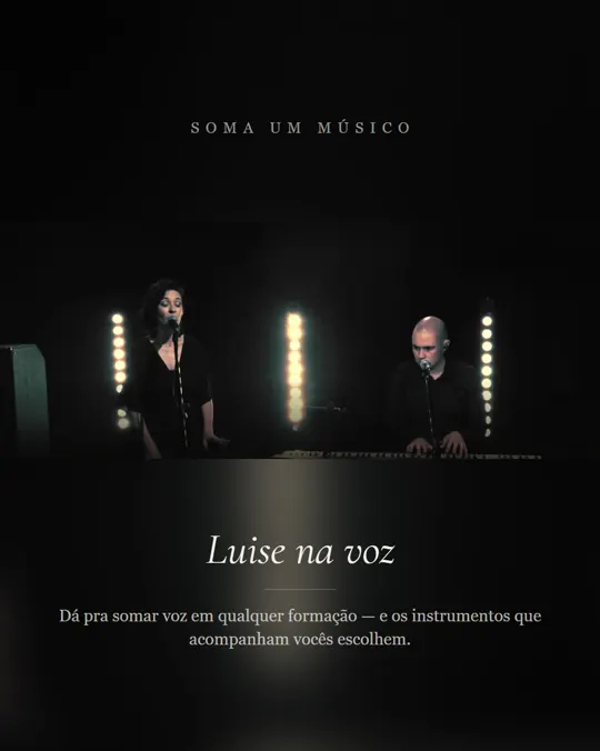 Voz somada a qualquer formação